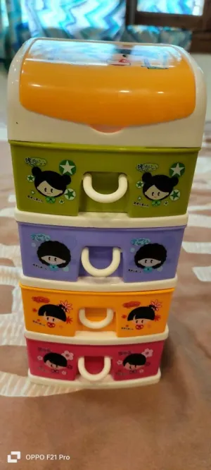 4 Drawer Storage For Kids / Organiser
