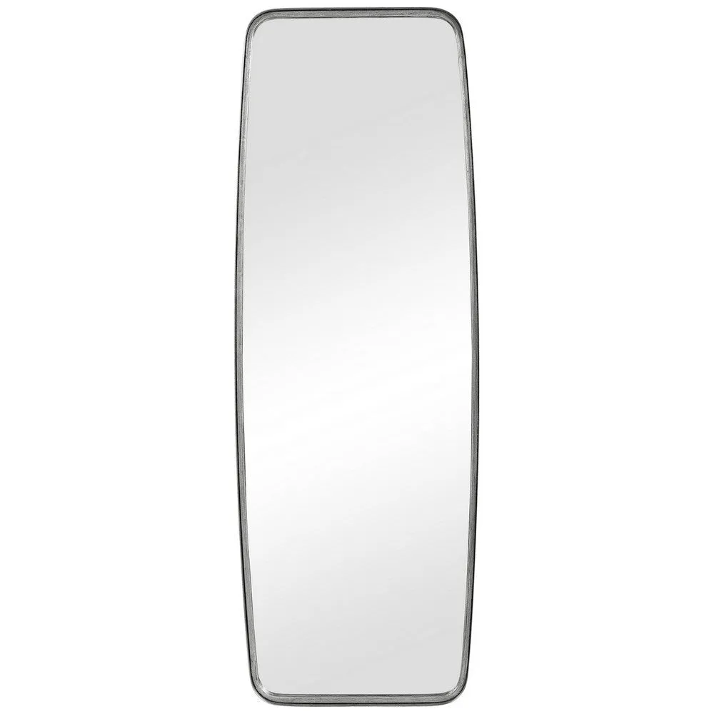 60 Inch Full Length Metal Frame Contemporary Mirror, Silver By Casagear Home