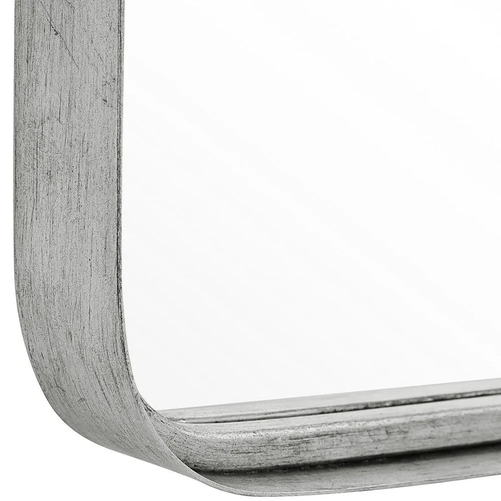 60 Inch Full Length Metal Frame Contemporary Mirror, Silver By Casagear Home