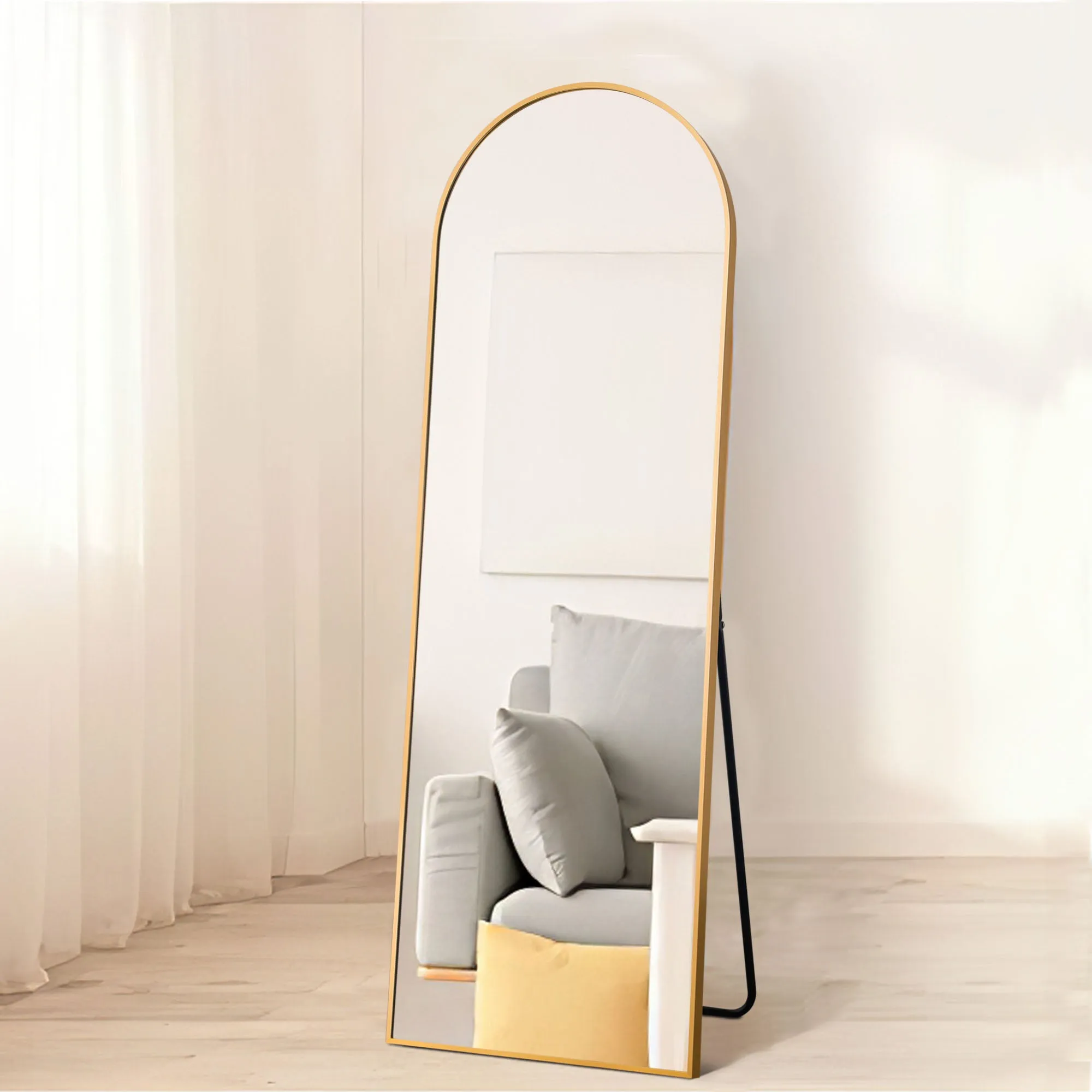 64-in H x 21-in W Arched Top Mirror