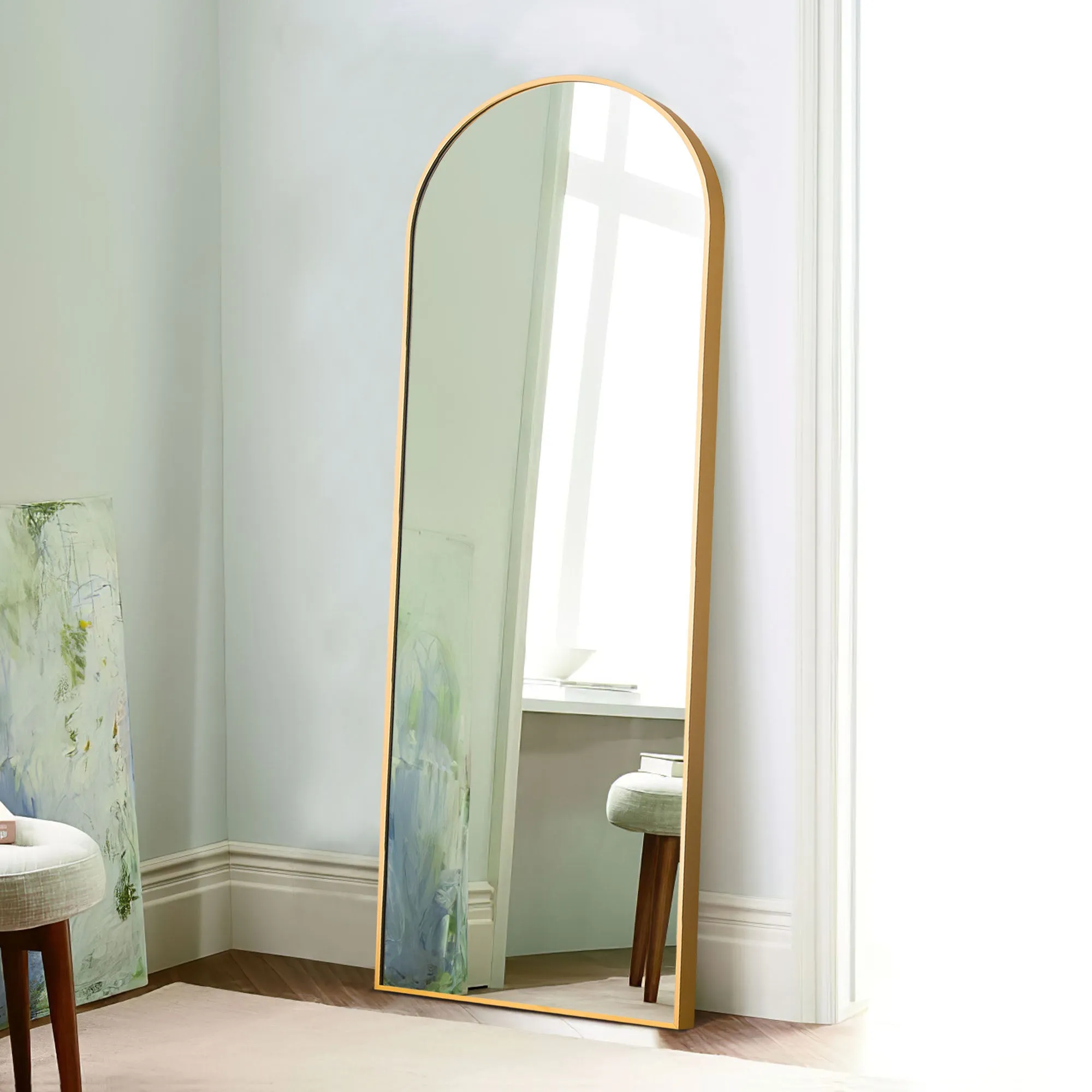 64-in H x 21-in W Arched Top Mirror
