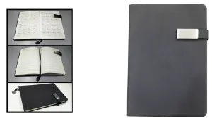 AMS-RM-8504 - BLACK - A4 size - Soft touch Notebooks