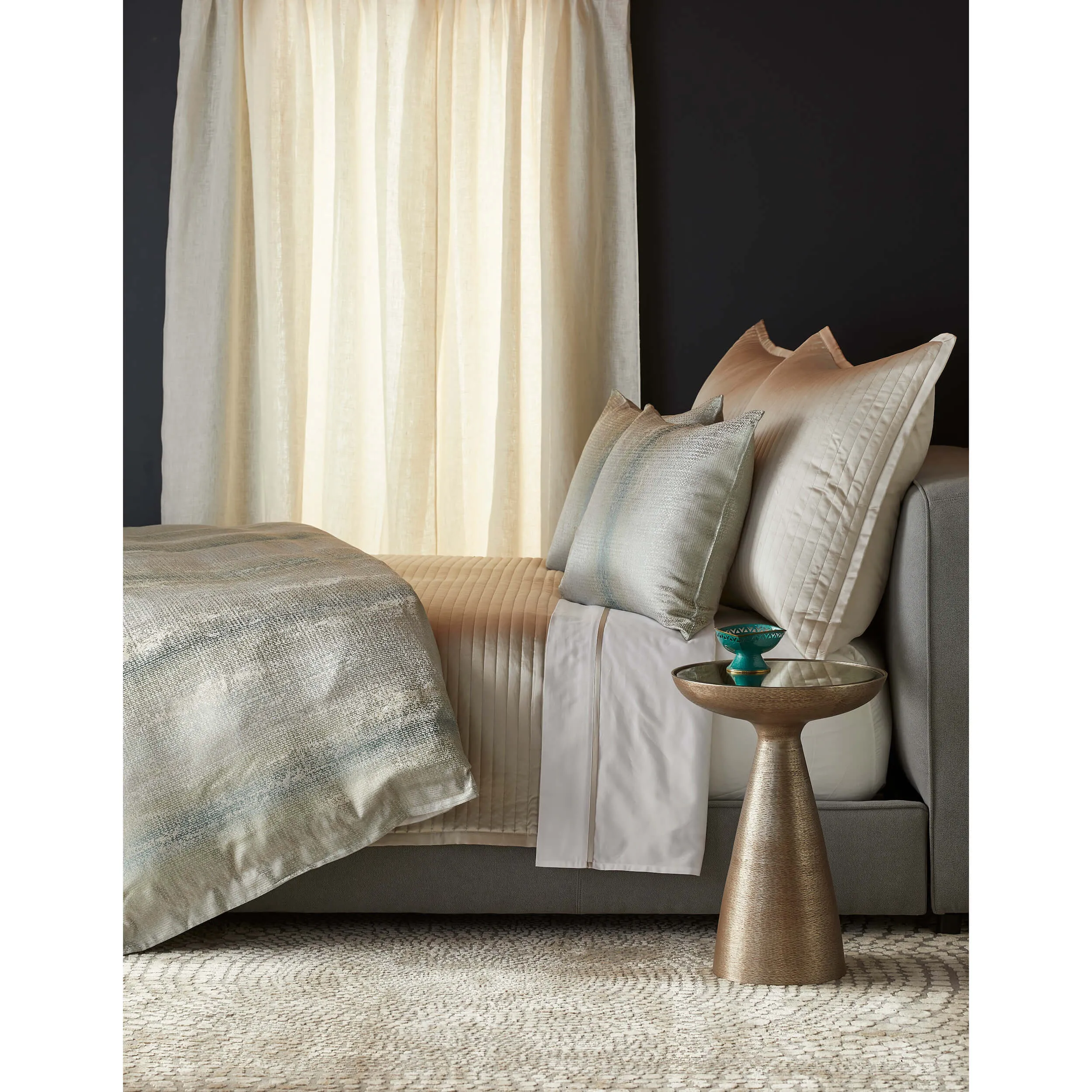 Anguilla Pillow, Aqua