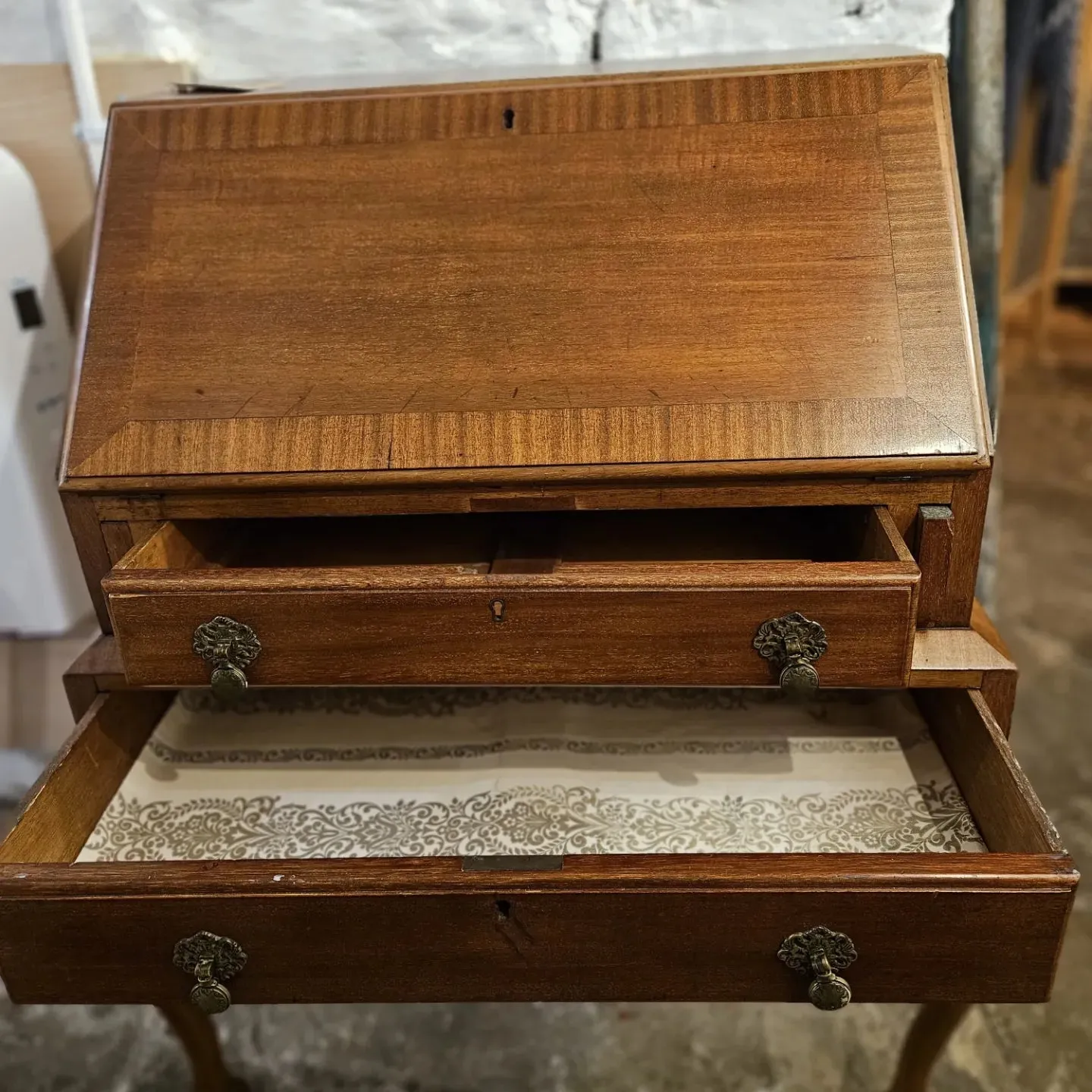 Antique Bureau 2  Drawer