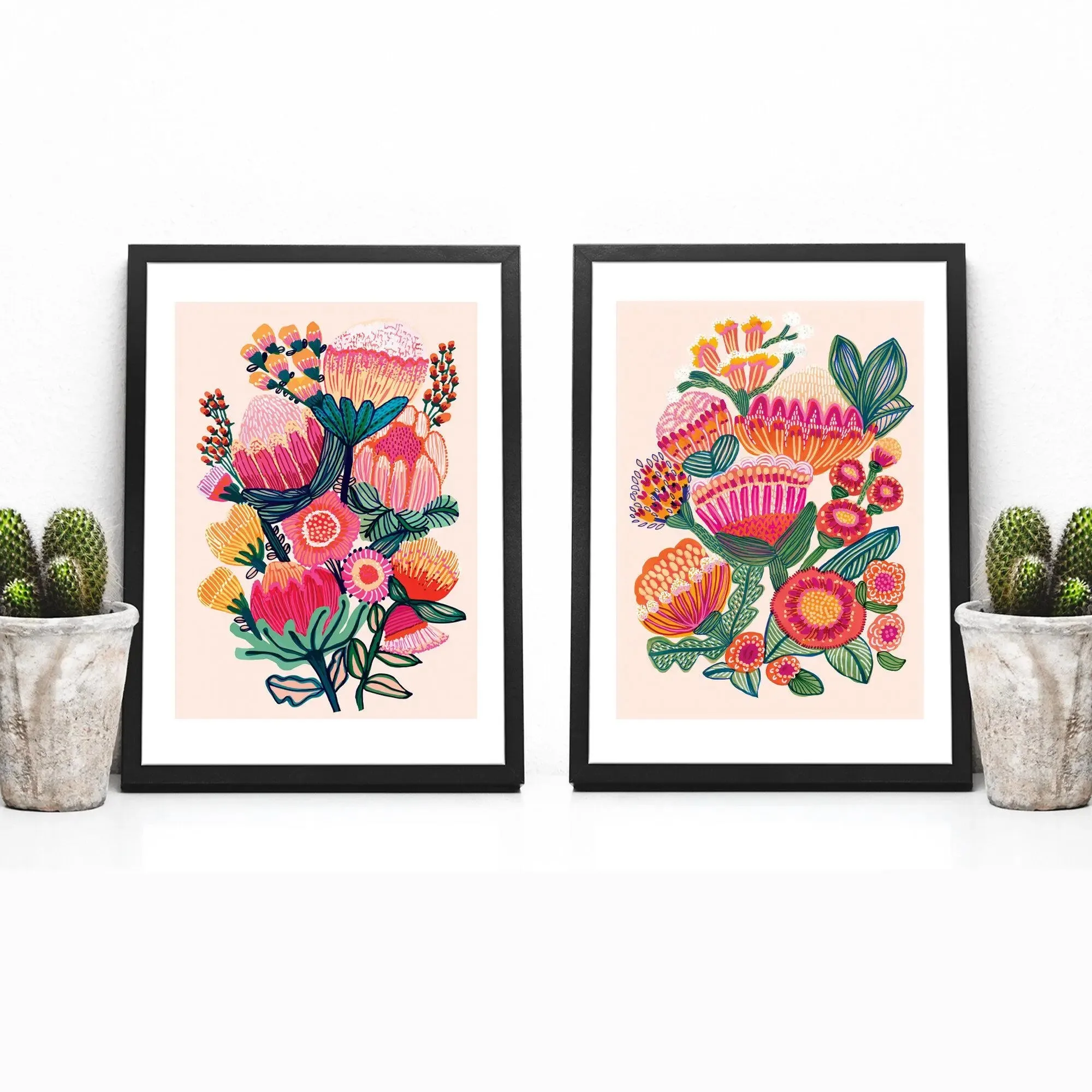 Australian Native Flowers Wall Art Prints