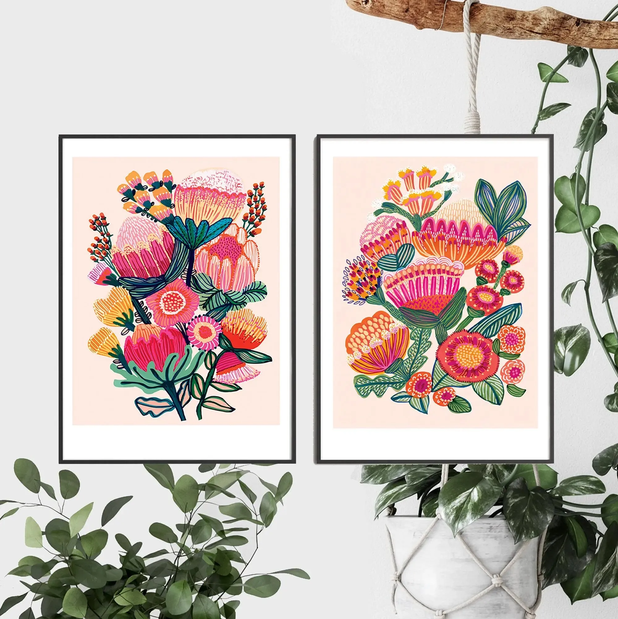 Australian Native Flowers Wall Art Prints
