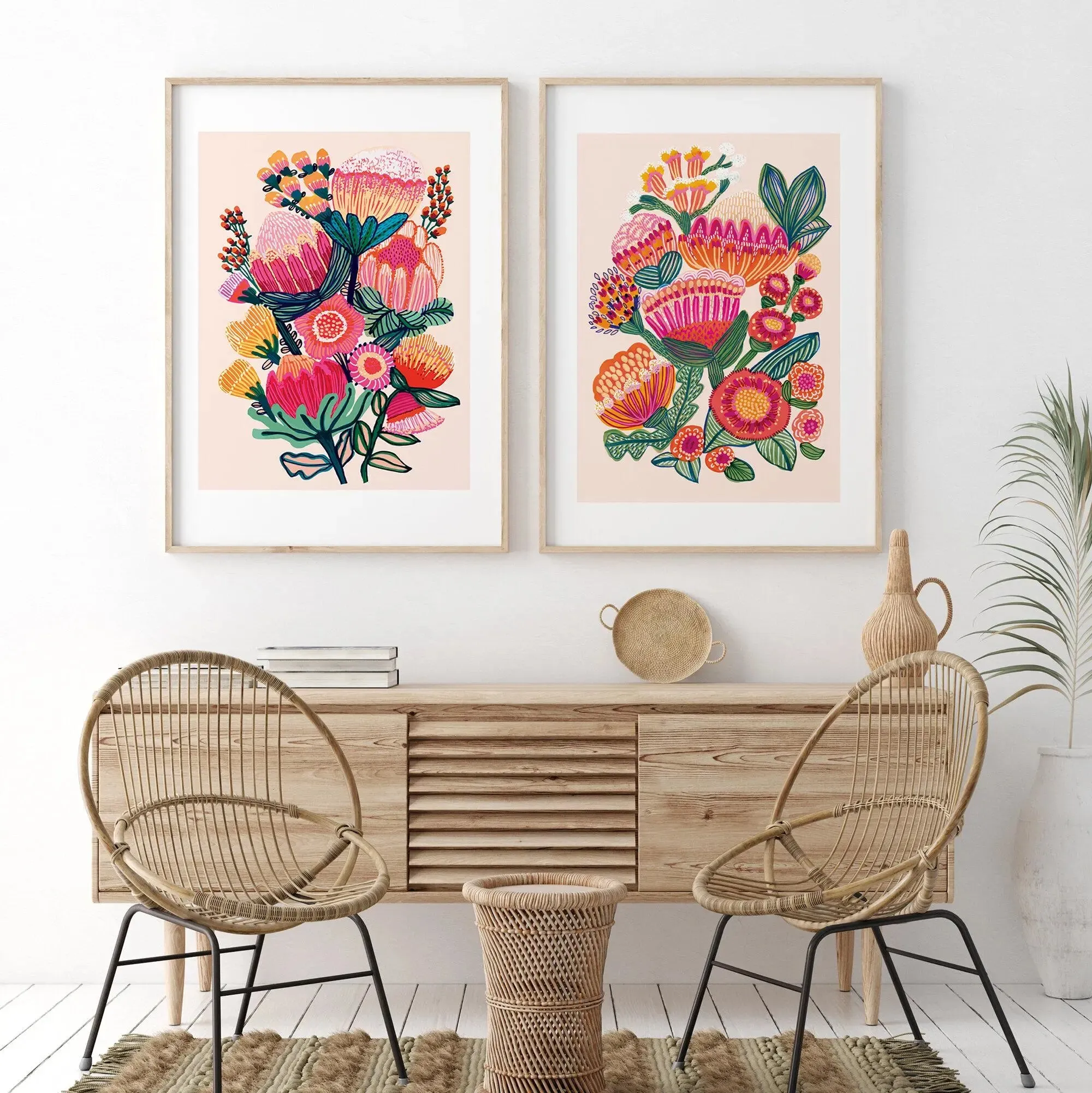 Australian Native Flowers Wall Art Prints