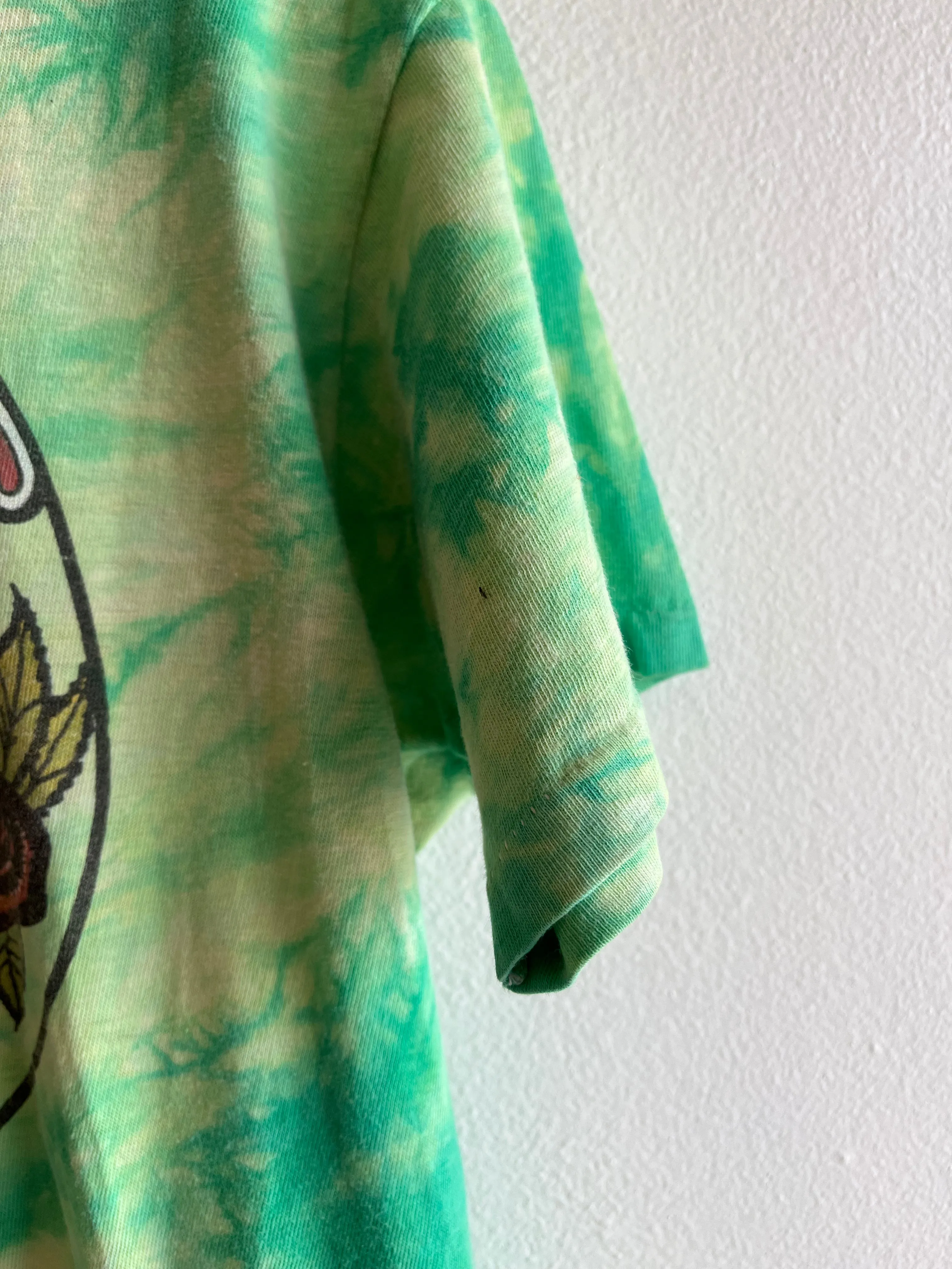 Authentic Vintage 1986 Grateful Dead Green Tie Dye T-Shirt