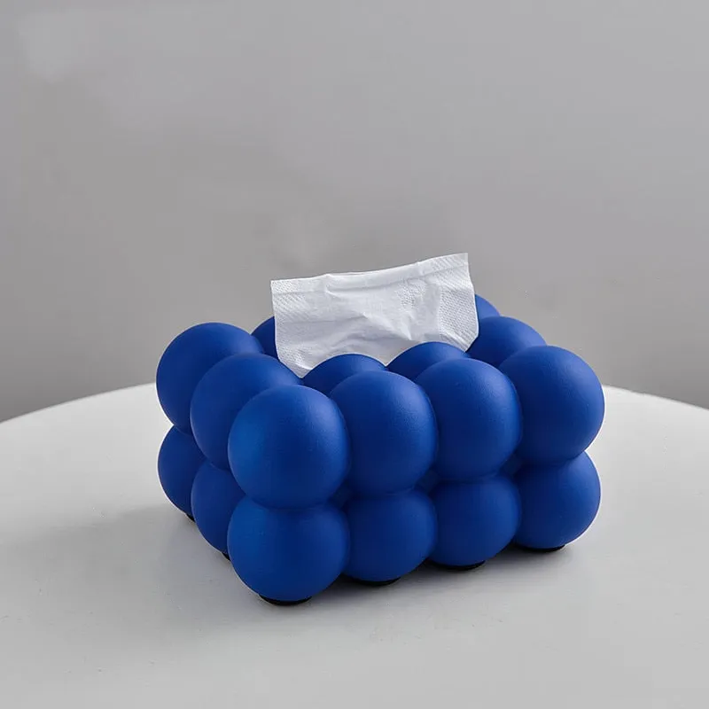 Ball Shape Ceramic Tissue Storage Box Organizer