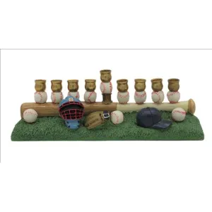 Baseball Menorah Artistic Hand Painted By Reuven Masel