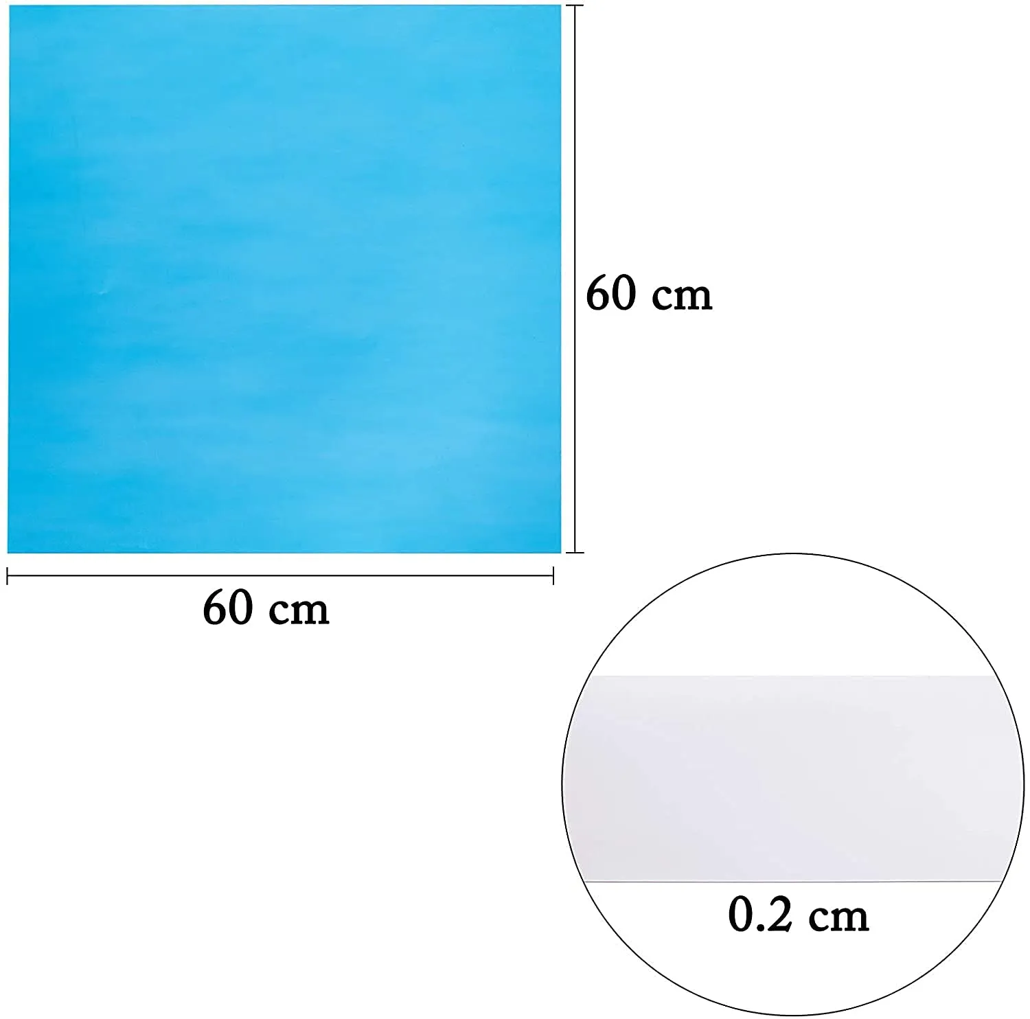 BHRAKUTI Self Adhesive Mirror Sheet 60 x 60 cm | Flexible Non Glass Mirror Tiles | Mirror Sticker for Office Home Bathroom Wall Decor (60 x 60 cm, Unframed, Silver, Rectangular )