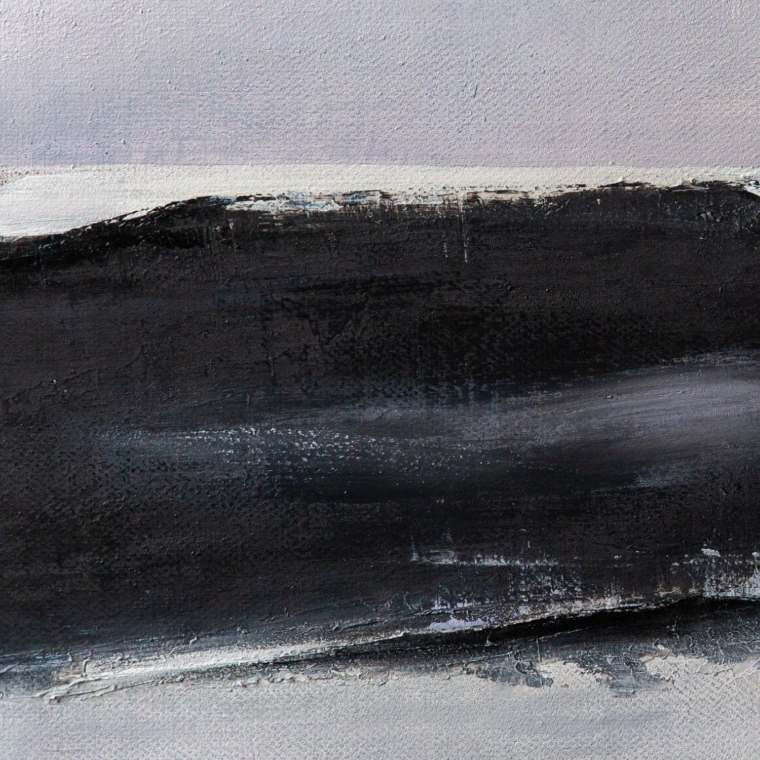 Black and White Abstract Painting Large Original Minimalist Art Ap036