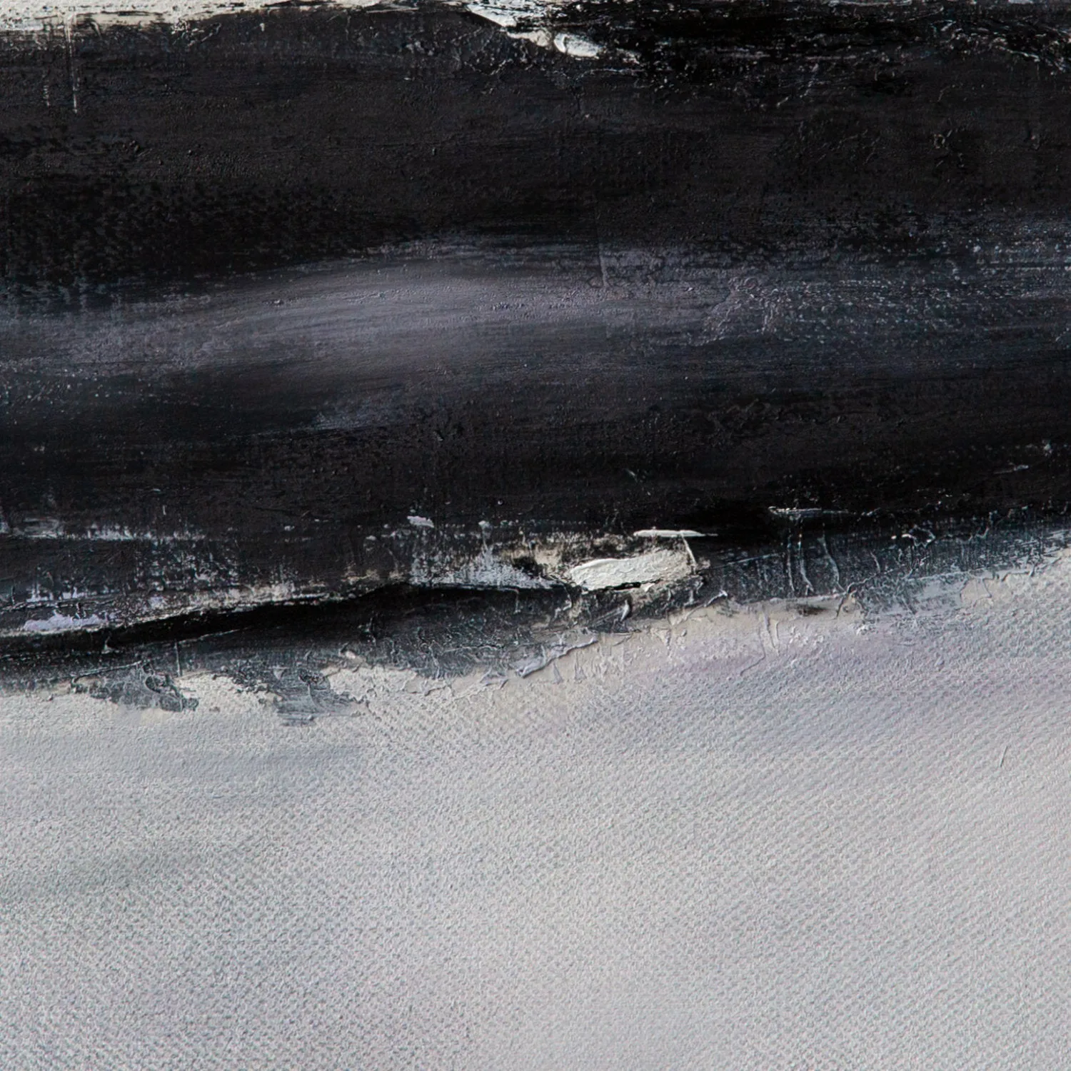 Black and White Abstract Painting Large Original Minimalist Art Ap036