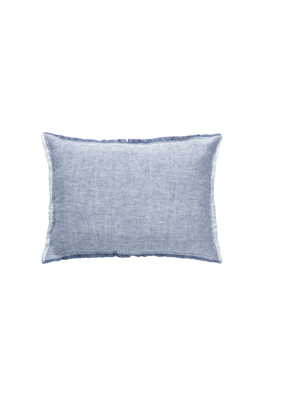 Chambray Blue Linen Pillows