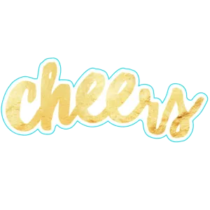 Cheers Sticker