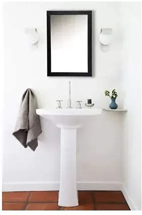 Cheval Glasses Decorative Wall Mirror Black Flat Small Size/Looking Glass Inner Size - 12 x 18 Inches.