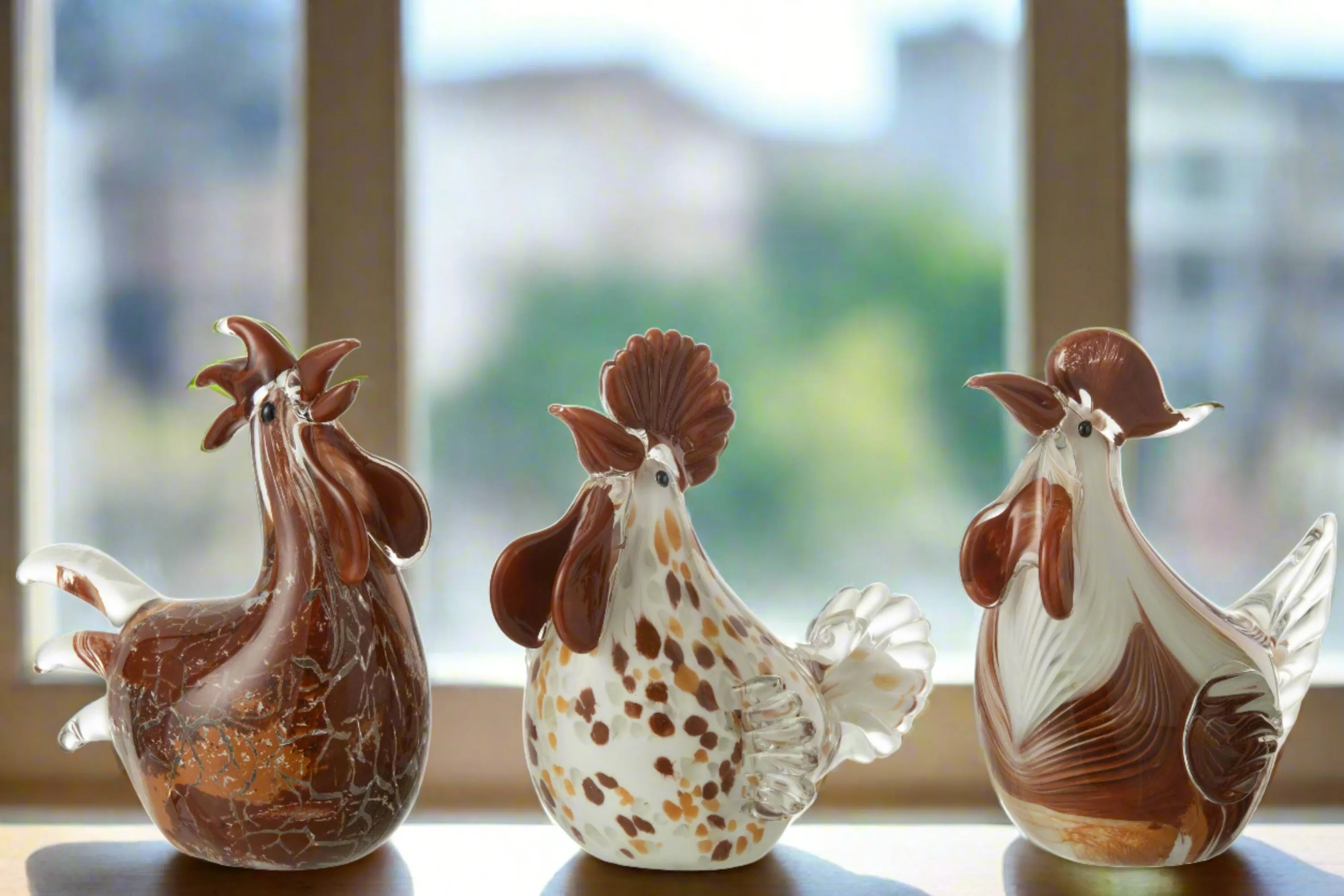 'Chick' Glass Paperweights