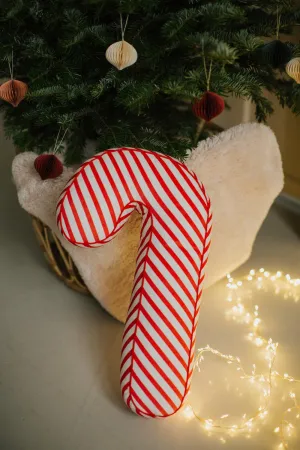 Christmas Candy Cane Cushion red stripes | Candy Cane pillows