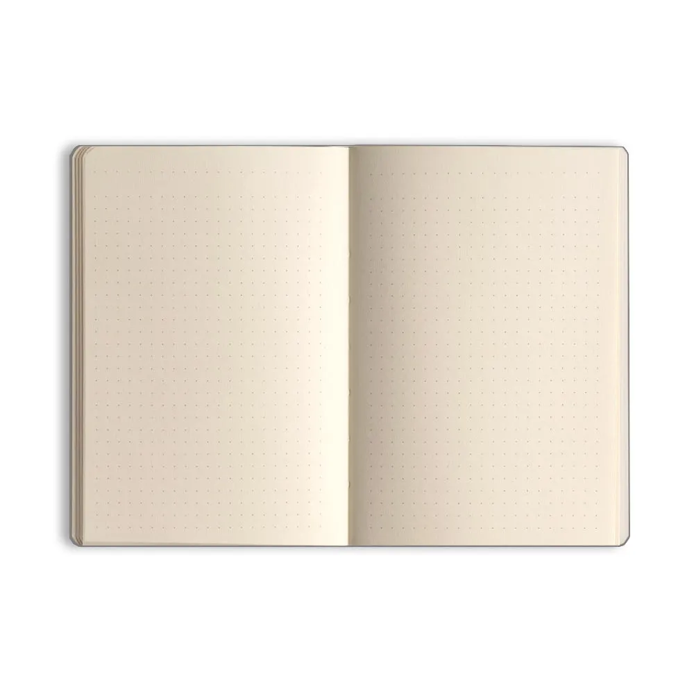 CIAK Mate Grey Leather Journal Dotted Ivory Pages B6