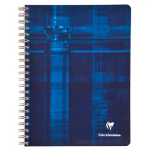 Clairefontaine Wirebound Notebook - Graph w/4 tabs 112 sheets - 8 1/4 x 11 3/4 - Assorted