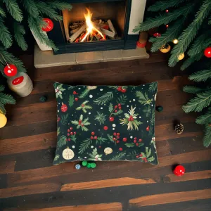 Cloud Lounge Christmas Dog Bed – Festive Holiday Pet Lounger