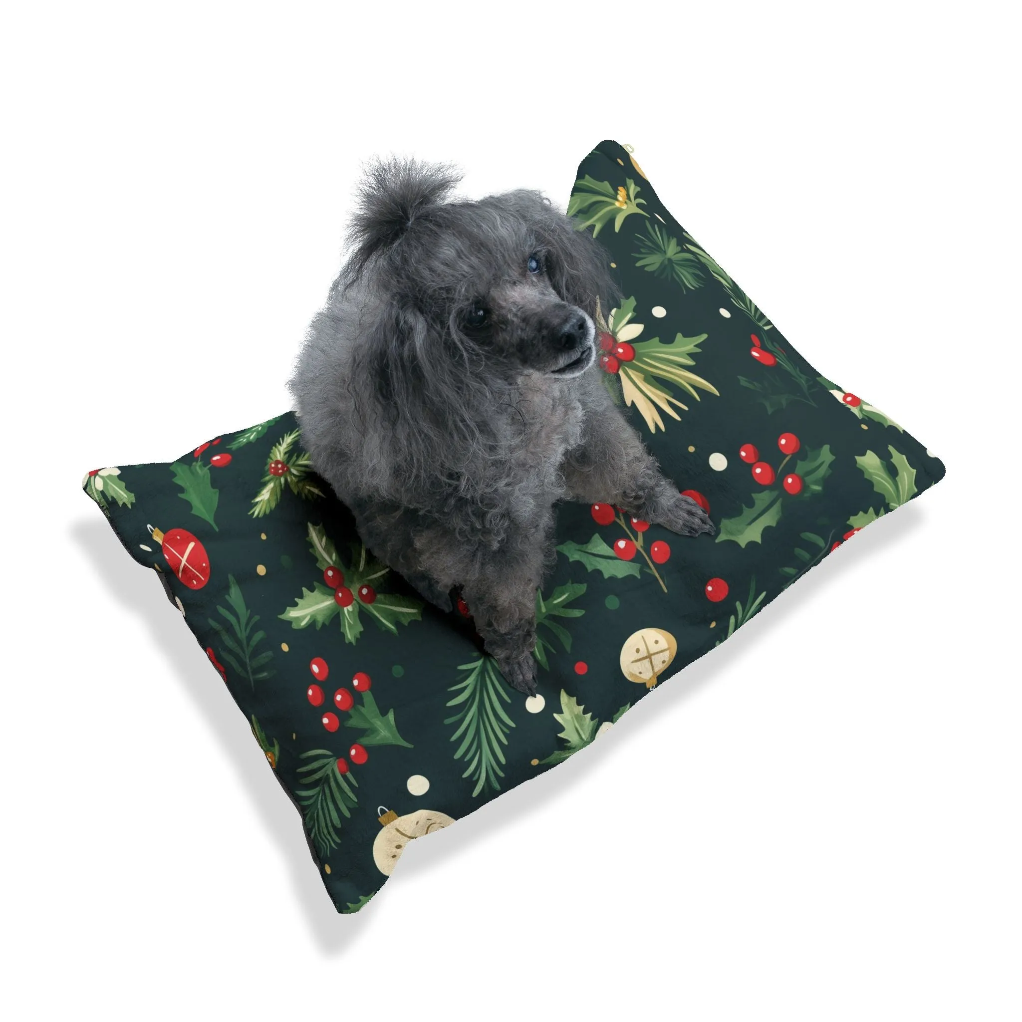 Cloud Lounge Christmas Dog Bed – Festive Holiday Pet Lounger