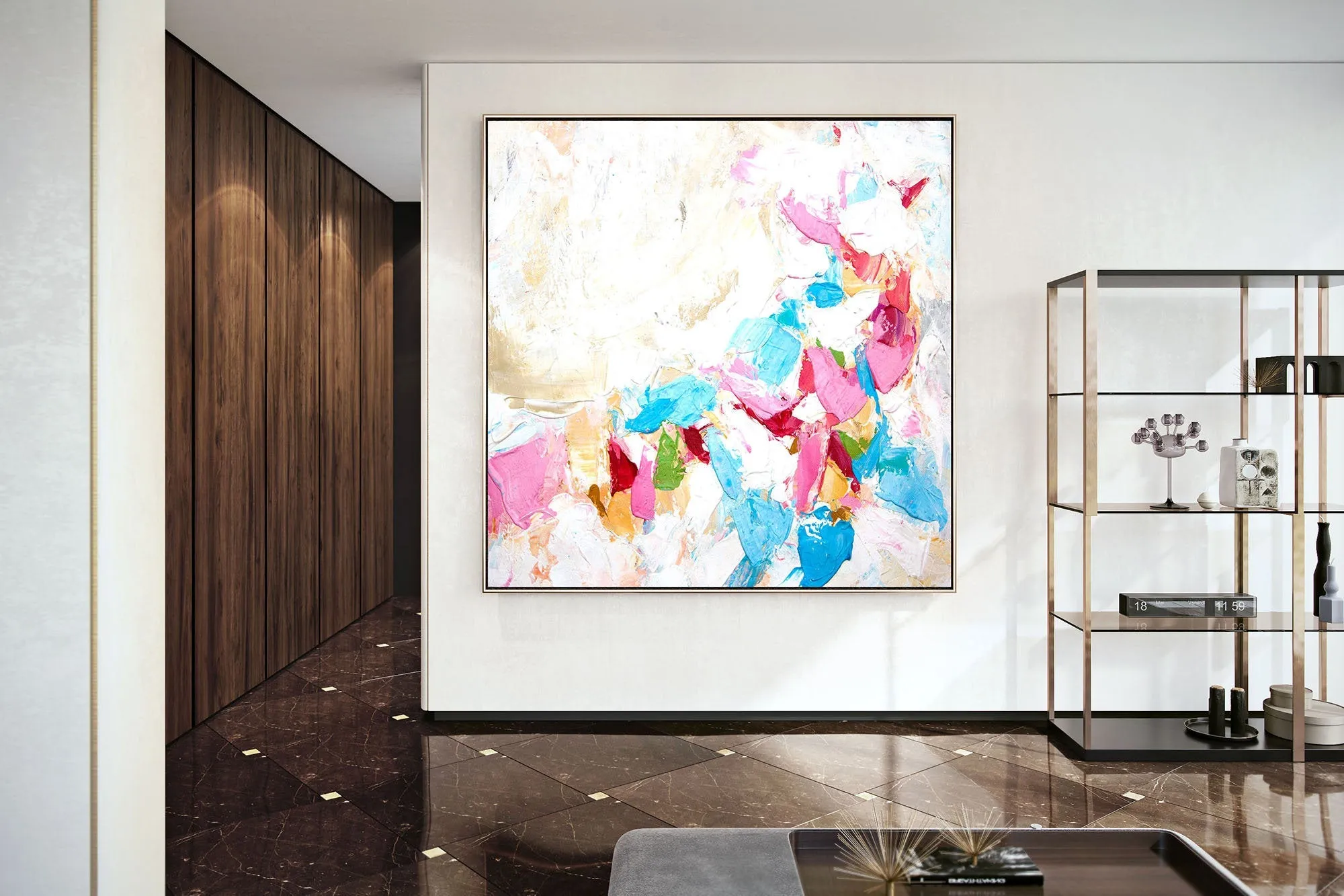 Colorful Abstract Painting Original Oversize Painting Kp099