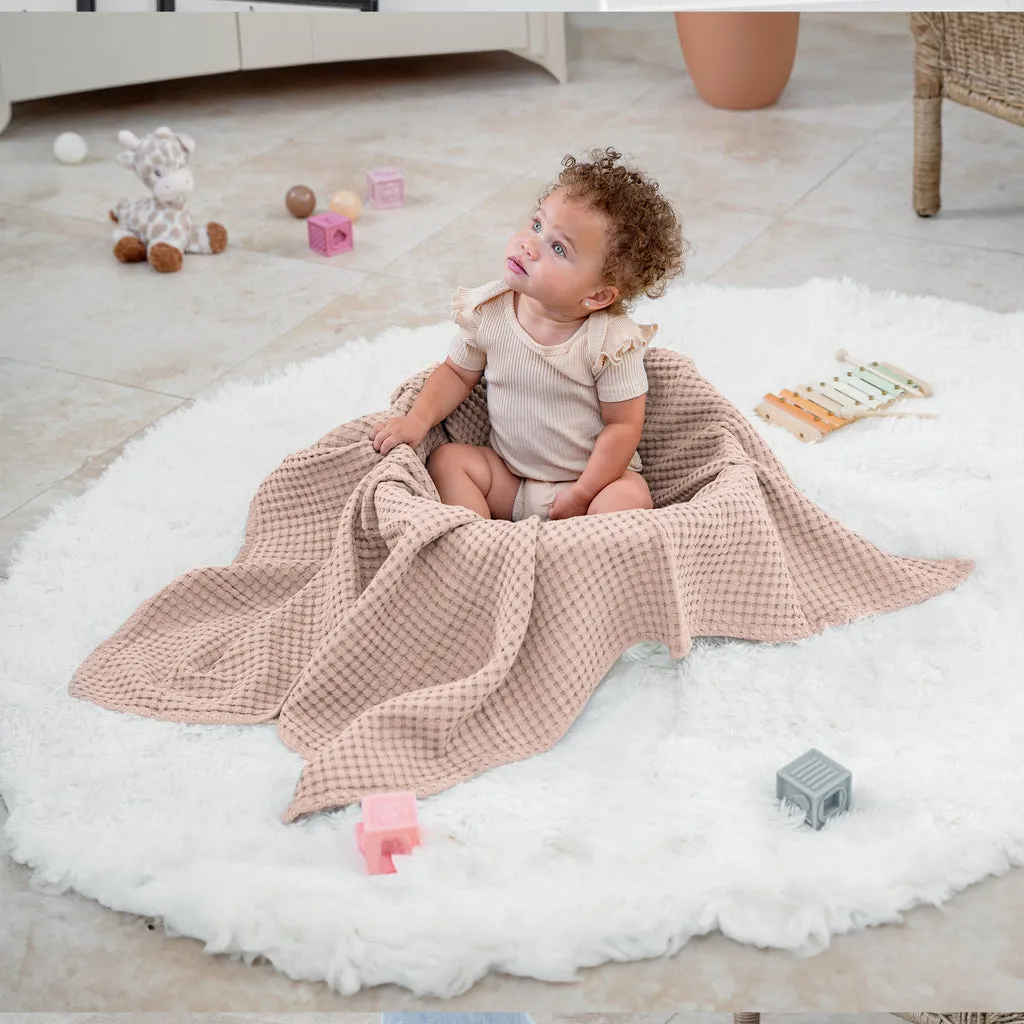 Comfy Cubs Waffle Baby Blanket