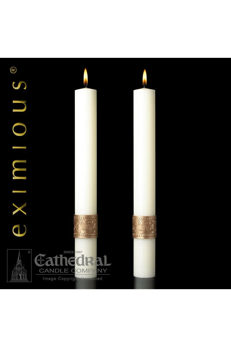 Complementing Side Altar Candles - Cross of Erin