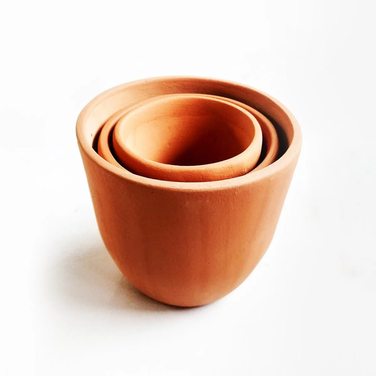 Cone Classic Terracotta Planters Set of 3 (Large,Medium,Small)