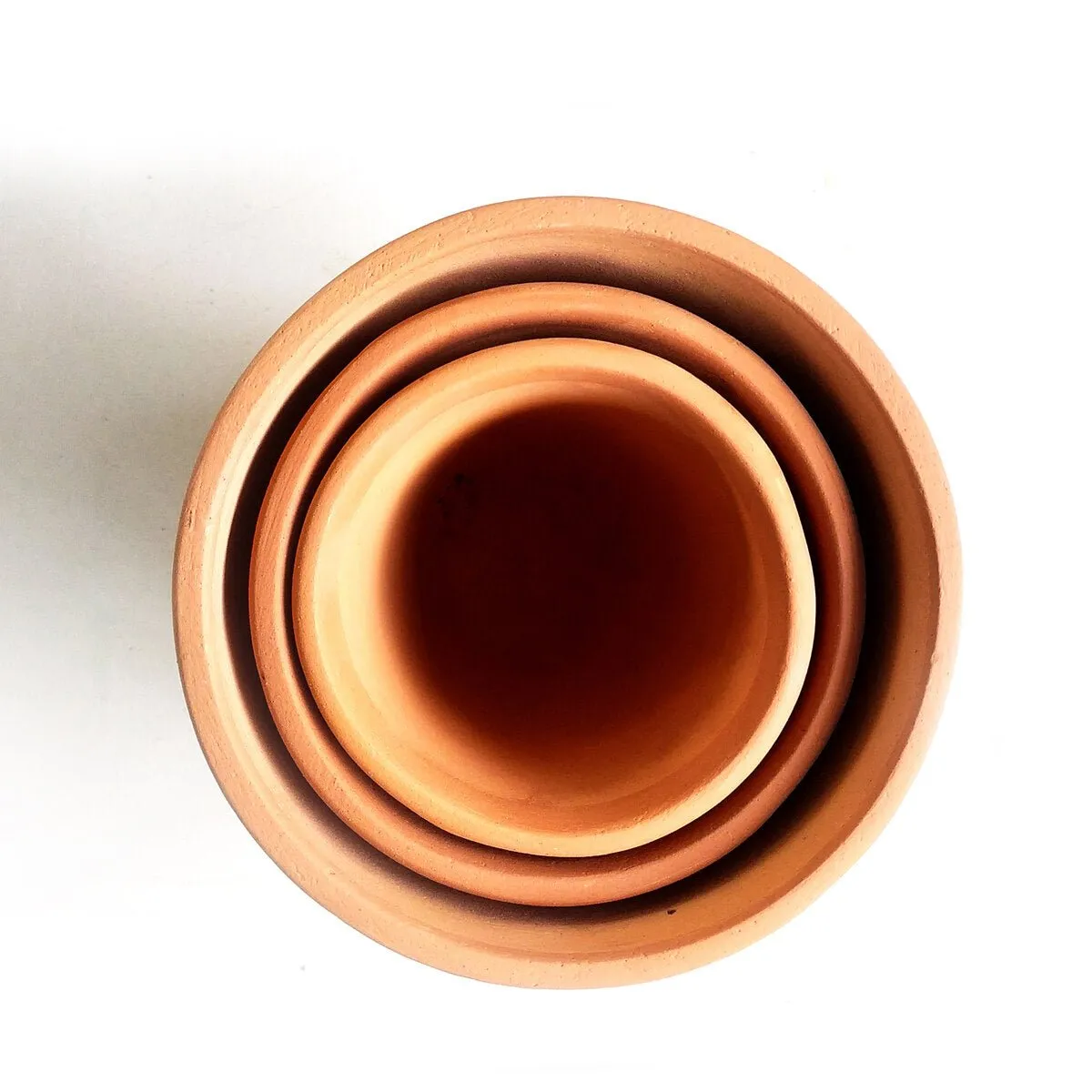Cone Classic Terracotta Planters Set of 3 (Large,Medium,Small)