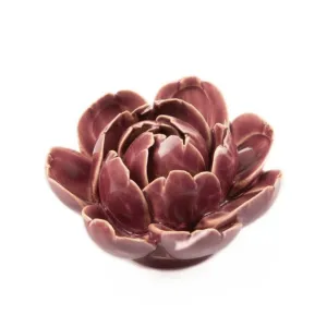 Coral Ceramic Flower: 7 Peony