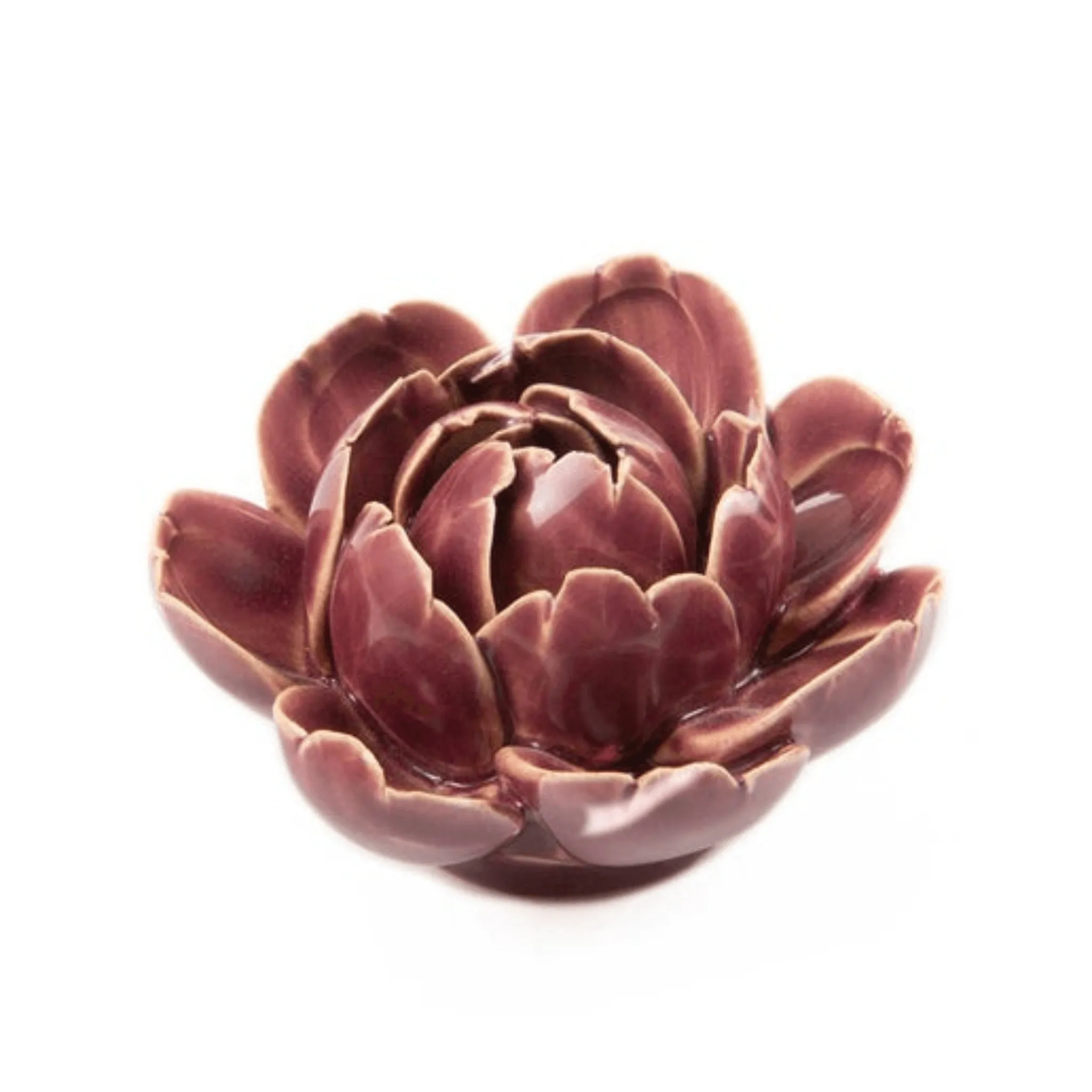 Coral Ceramic Flower: 7 Peony