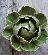 Coral Ceramic Flower: 7 Peony