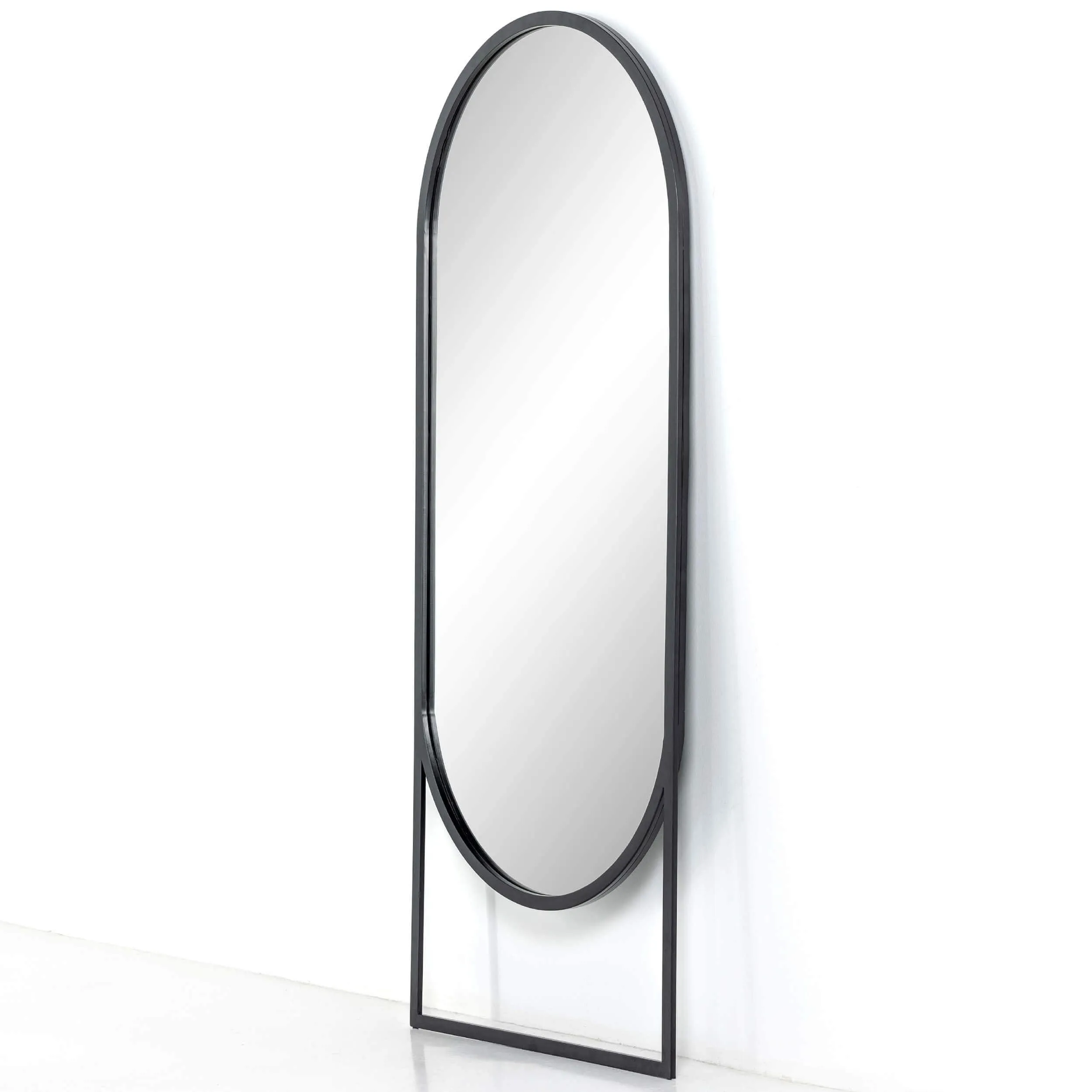 Dawson Floor Mirror, Matte Black