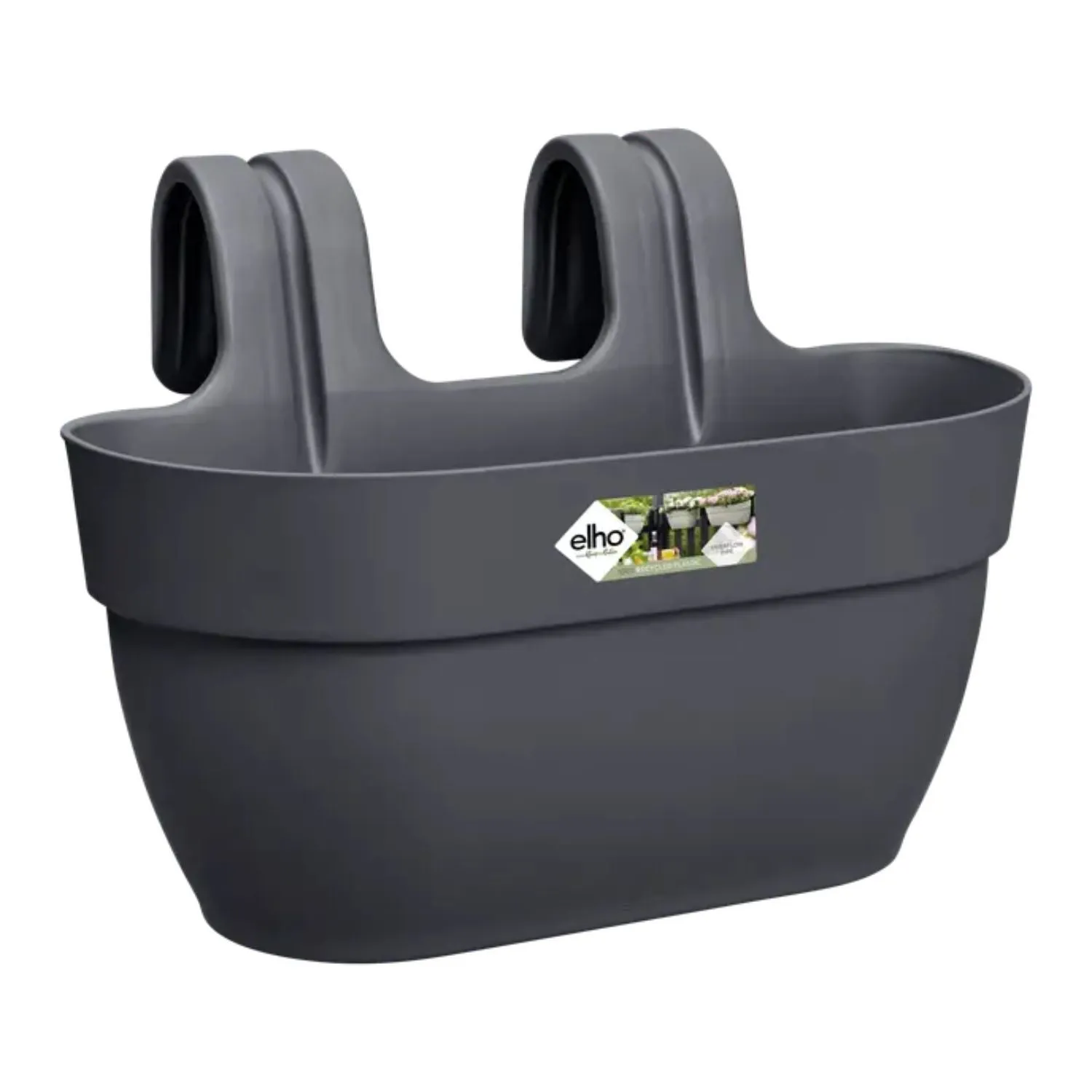 Elho 36cm Antracite Medium Vibia Campana Easy Hanger Planter