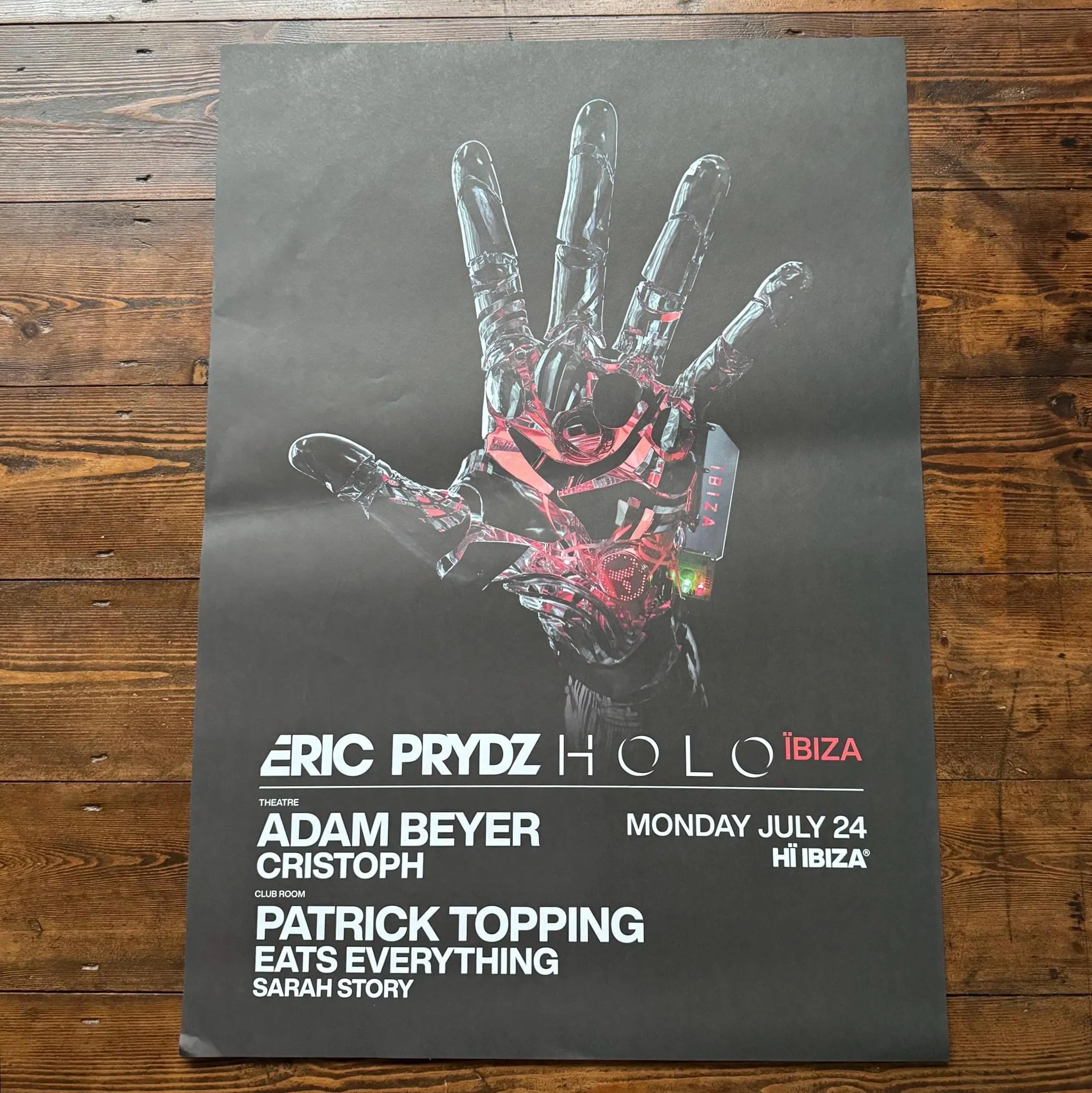 Eric Prydz ~ Genuine Ibiza Framed Dj Artwork | Hi Ibiza | Luxury Black Frame