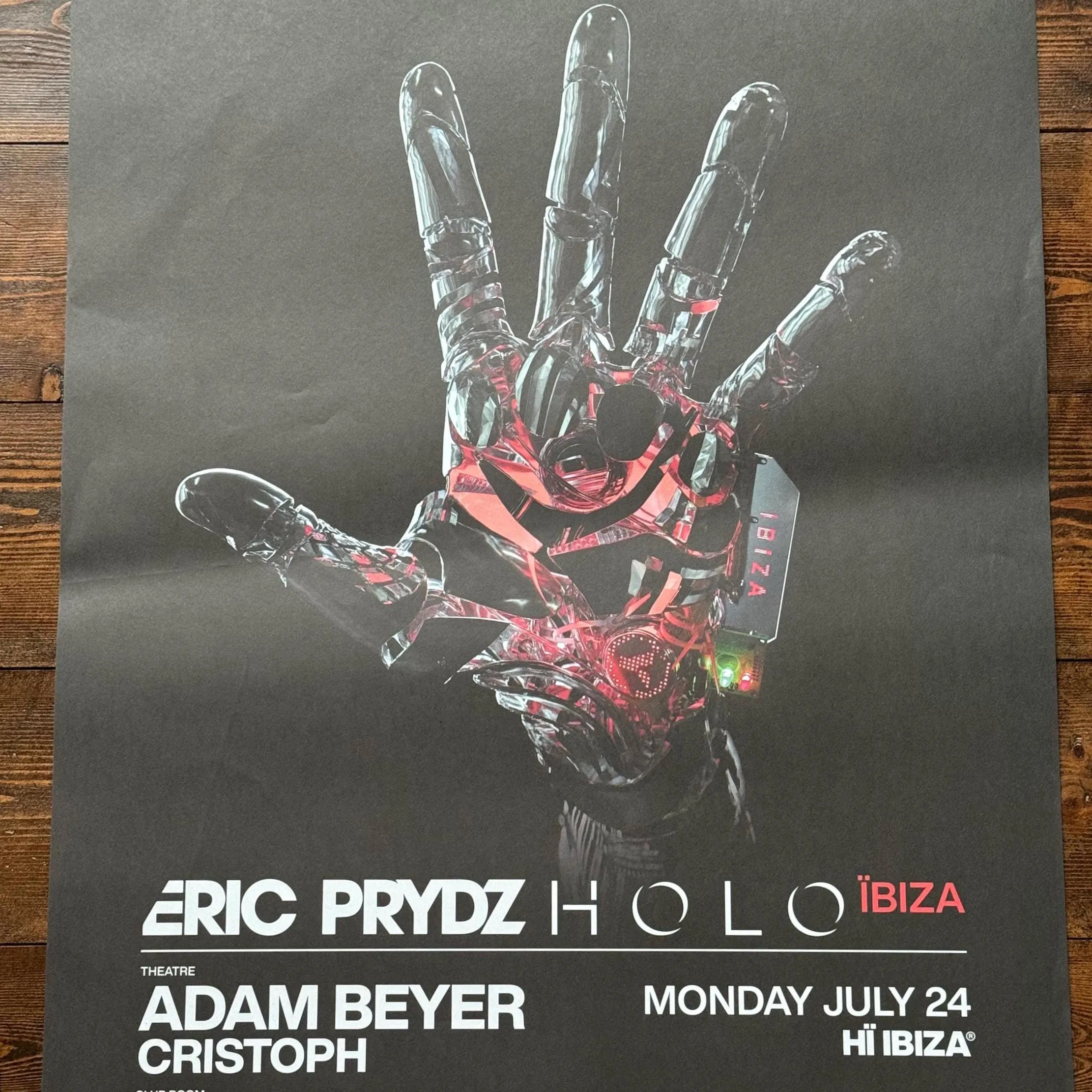 Eric Prydz ~ Genuine Ibiza Framed Dj Artwork | Hi Ibiza | Luxury Black Frame