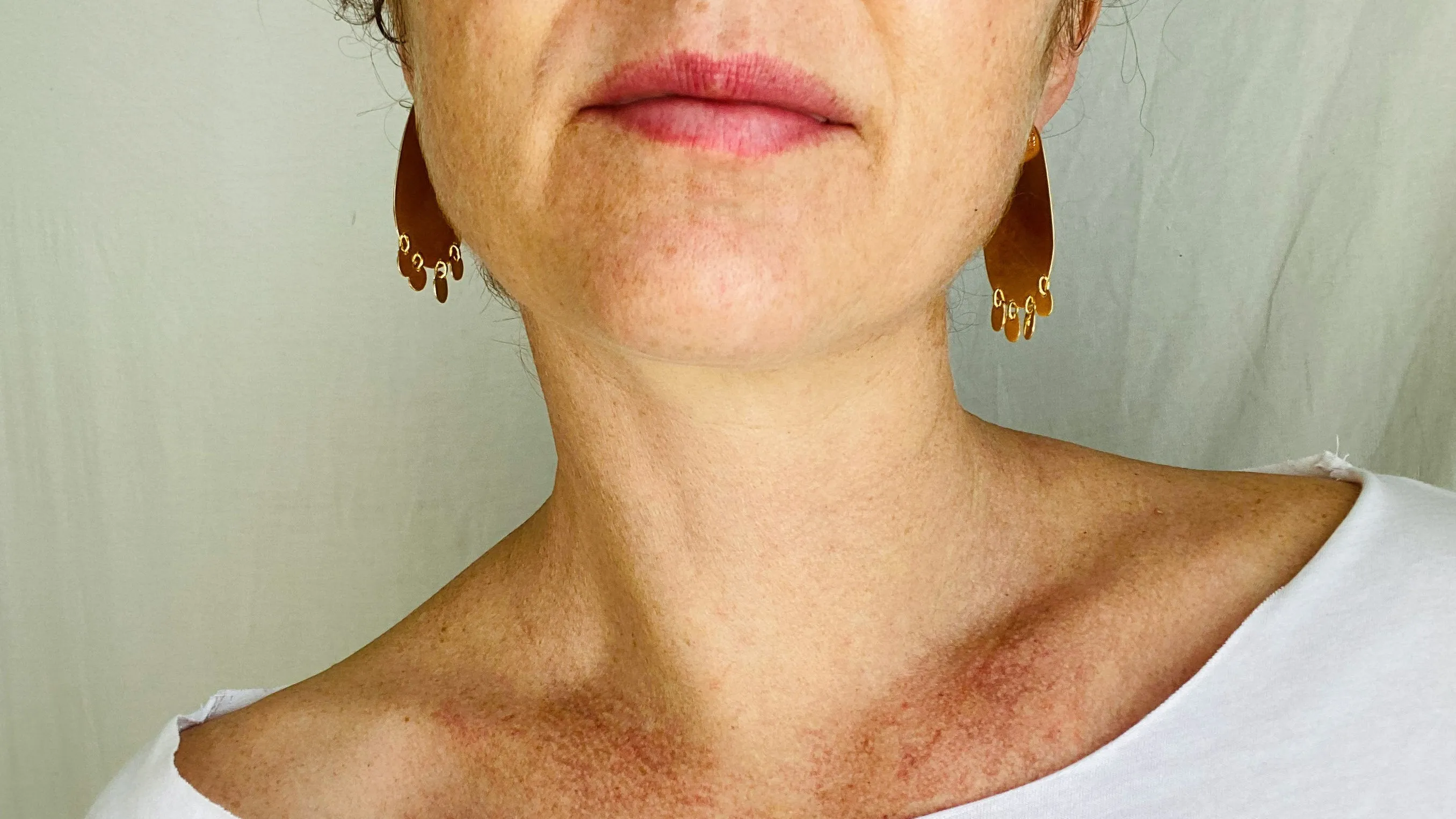 Flat Hoop Earrings. 24 kt Gold Plated Sterling Silver. Atelier Aadya