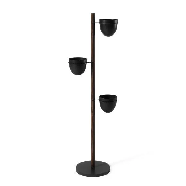 Floristand Planter - Black / Walnut