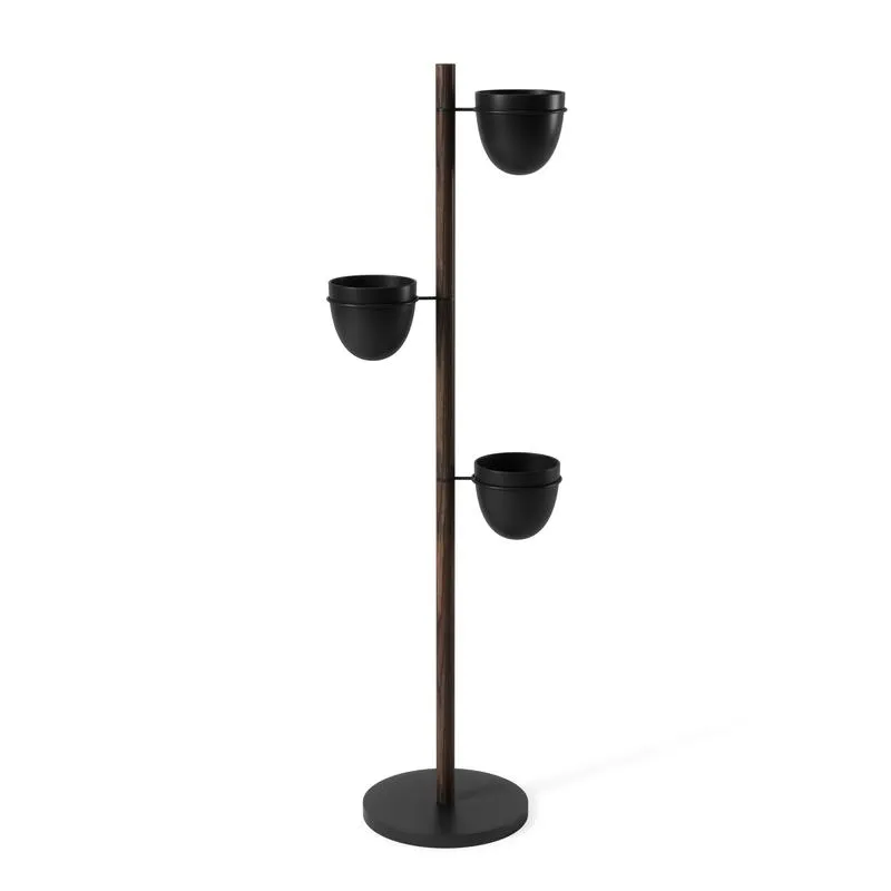 Floristand Planter - Black / Walnut