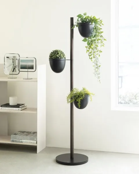 Floristand Planter - Black / Walnut