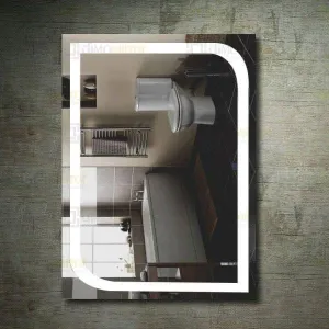 FRAMING MEMORIES Elegant Rectangular Shaped Wall and Bathroom Mirror Size 18 X 24 Inches (Black)