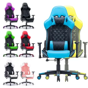 Gaming Chair Ergonomic Racing chair 165° Reclining Gaming Seat 3D Armrest Footrest