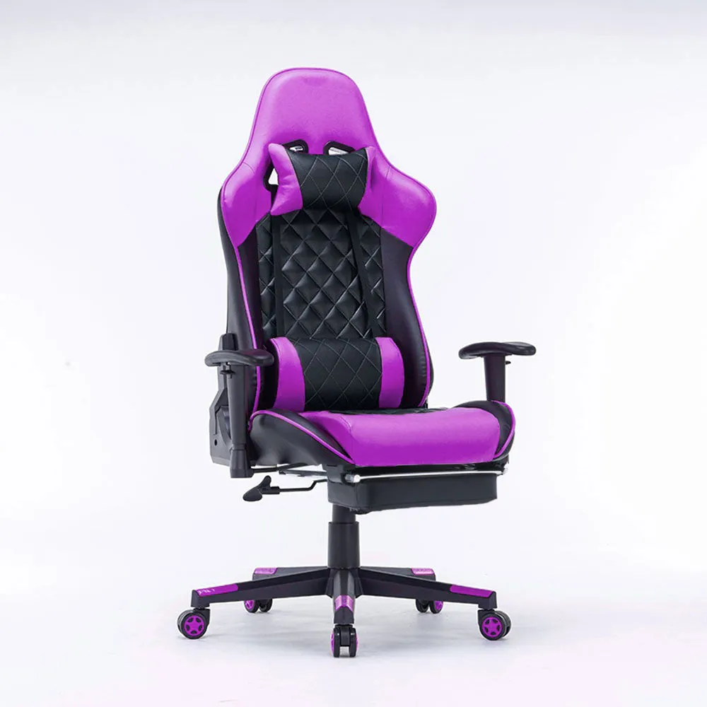 Gaming Chair Ergonomic Racing chair 165° Reclining Gaming Seat 3D Armrest Footrest