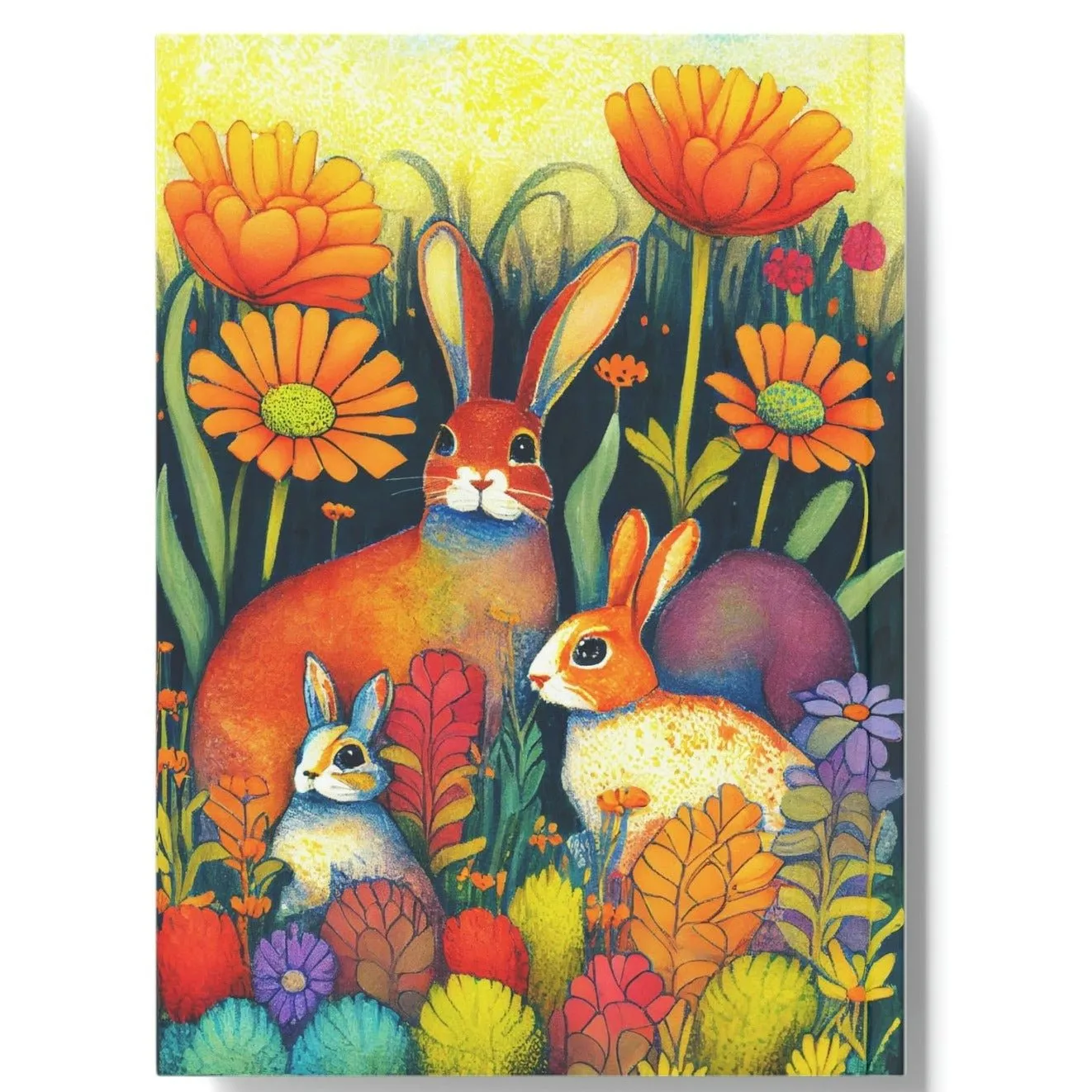Garden Bunnies Hard Backed Journal