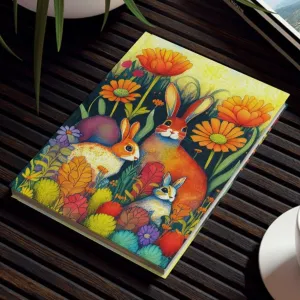 Garden Bunnies Hard Backed Journal
