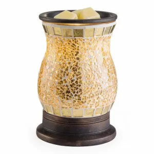 Glass Mosaic Illumination Fragrance Warmer Gilded Glass