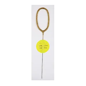 Gold Sparkler Star Candle- Zero