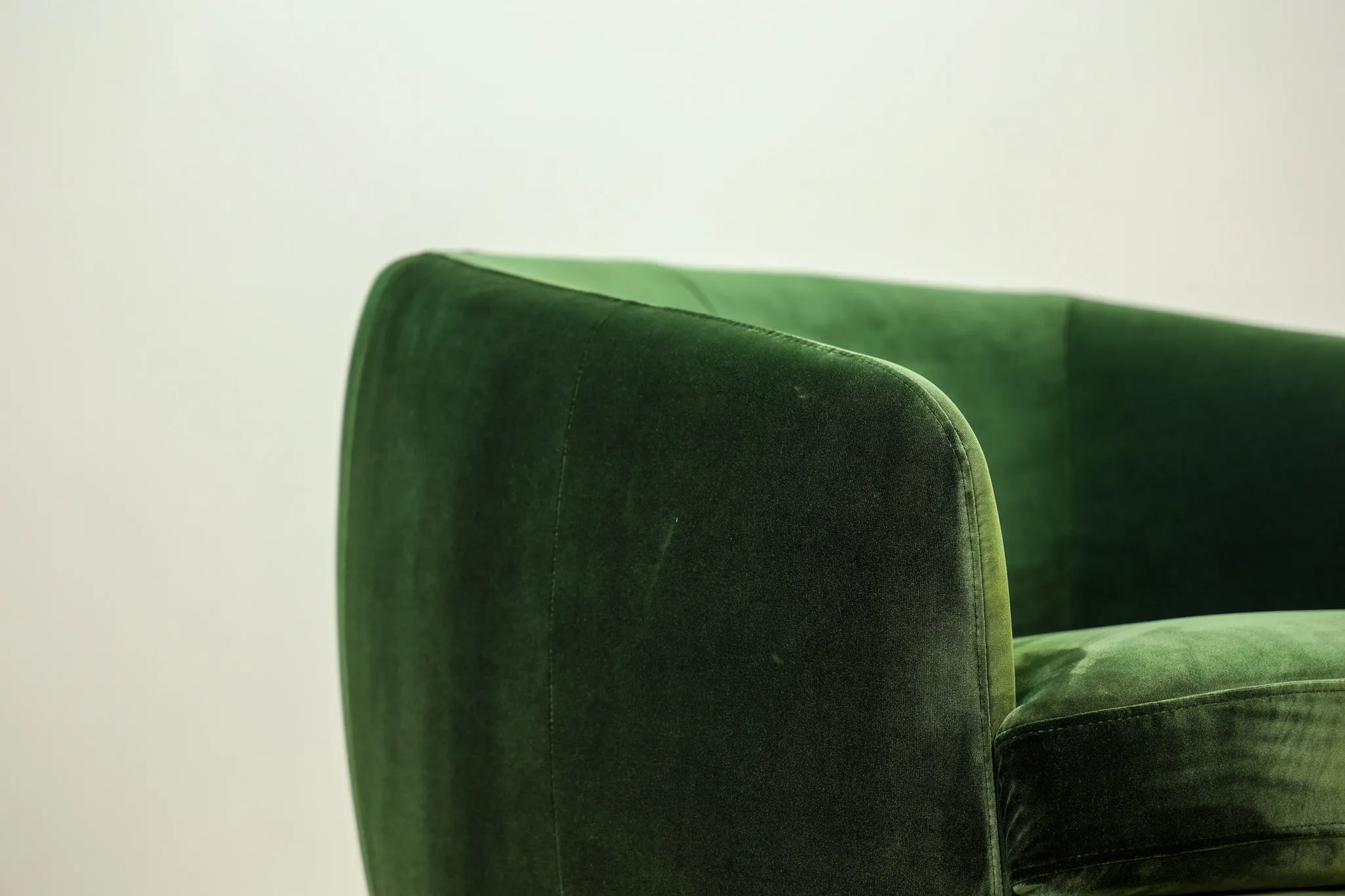 Grant Green Velvet Swivel Chair